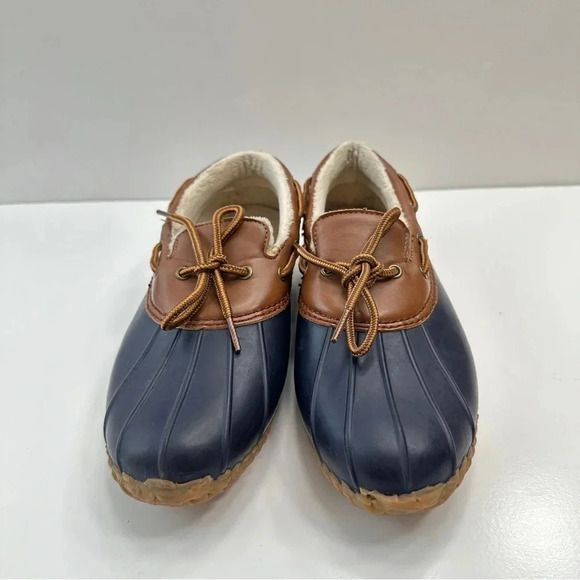 JBU Gwen Garden Ready Duck Shoes Women's Size 9M Waterproof Blue‎ Tan - Picture 2 of 10